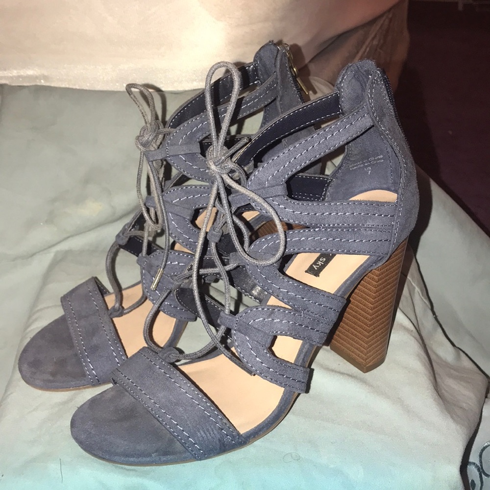 Parker and sky heels